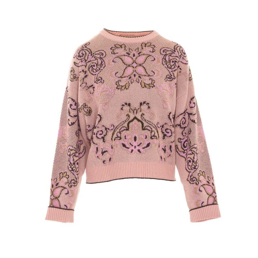 Twinset Women Jacquard Wool Mix Sweater